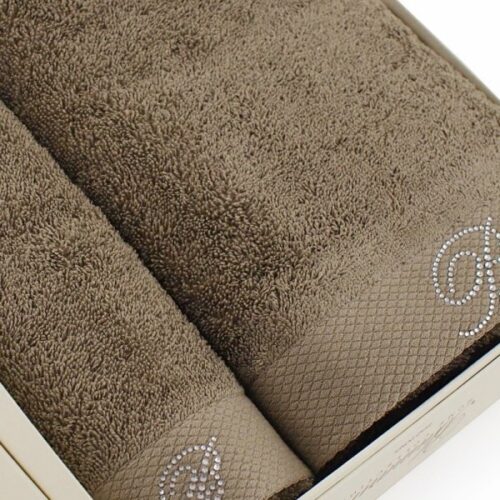 asciugamani benessere tortora blumarine -