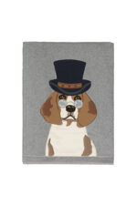 6M34024__2 plaid coperta con cane maryplaid 150x180 grigio