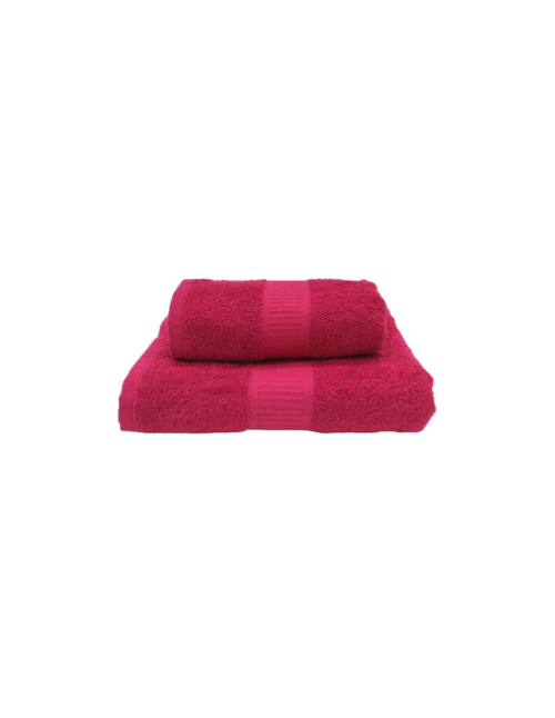 ca-doro-set-2-asciugamani-in-spugna--diamante bordo