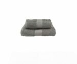 ca-doro-set-2-asciugamani-in-spugna--diamante grigio scuro