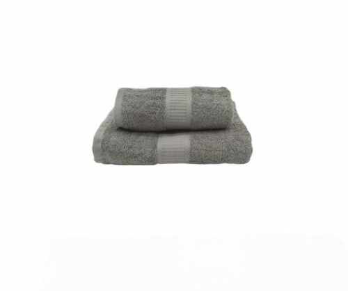 ca-doro-set-2-asciugamani-in-spugna--diamante grigio scuro