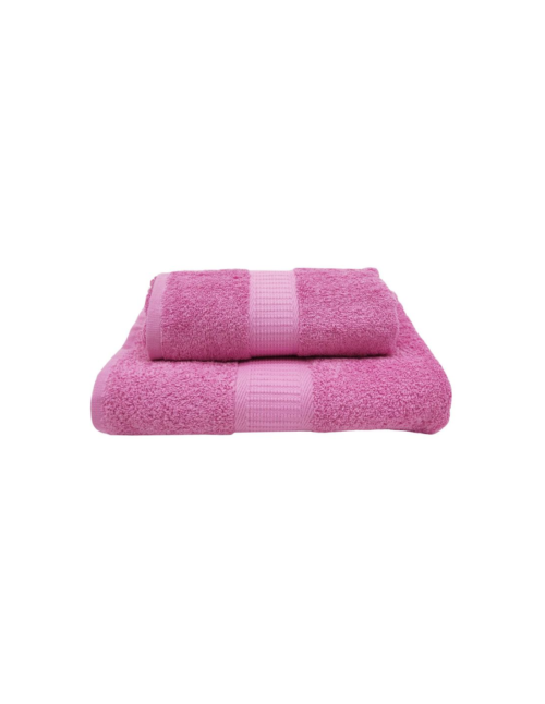ca-doro-set-2-asciugamani-in-spugna--diamante rosa cipolla