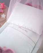 completo copripiumino culla o carrozzina baby blu blumarine