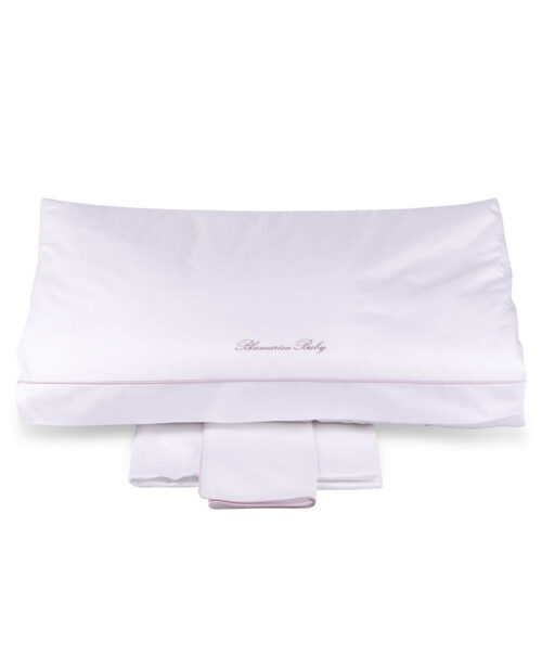 completo copripiumino culla o carrozzina baby blu blumarine rosa