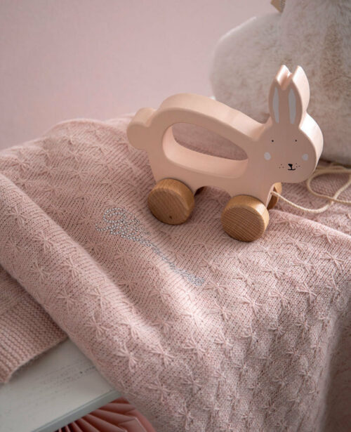 copertina baby chic blumarine baby in lana cipria