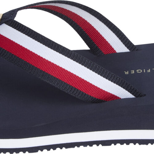 infradito-donna-zeppa-tommy-hilfiger-blu