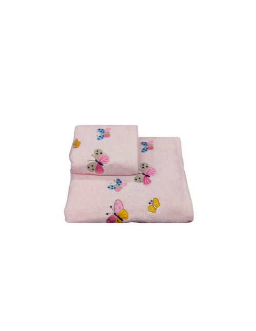 set-di-asciuagamani-papillon-cad'oro-rosa